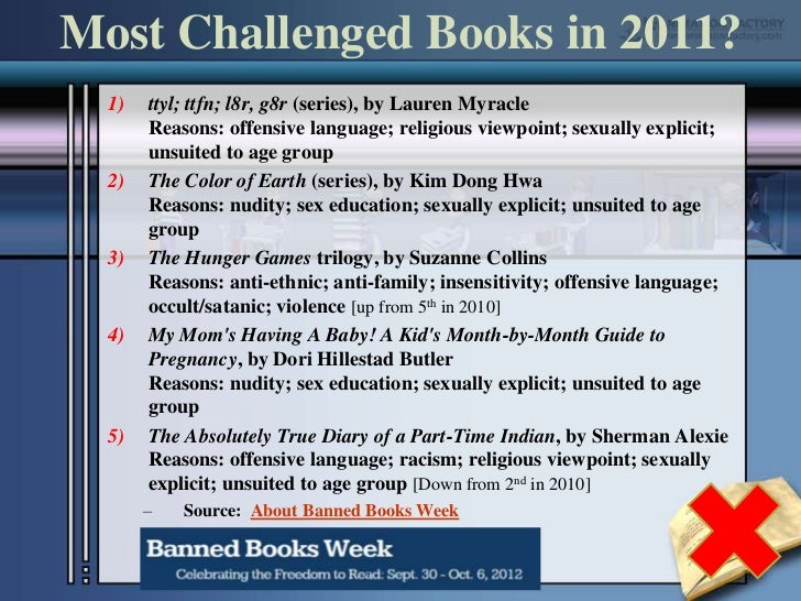 most challenged books of 2011